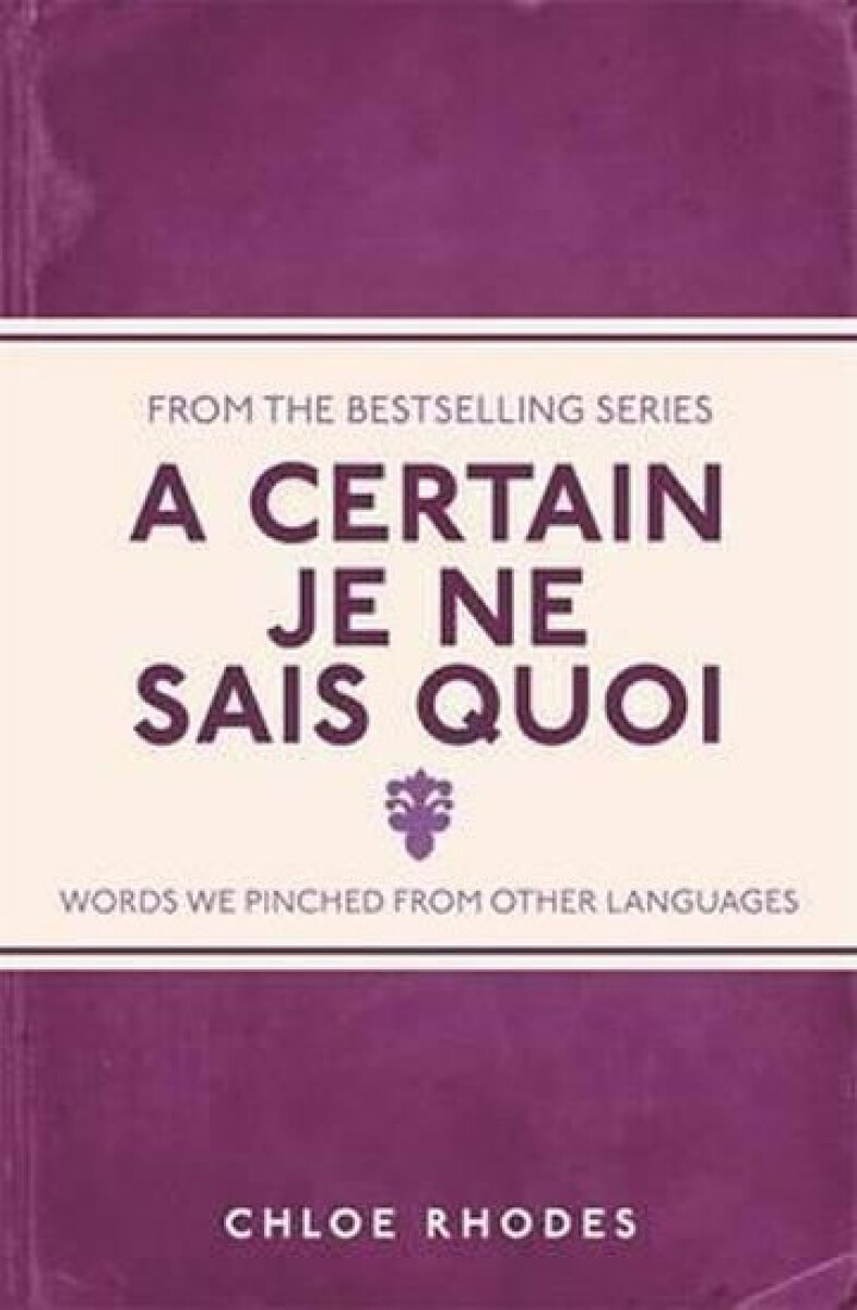 Kniha Certain Je Ne Sais Quoi