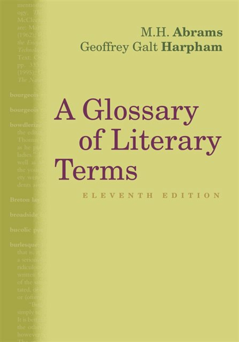 Kniha Glossary of Literary Terms
