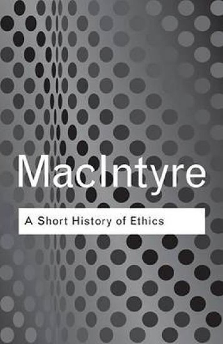 Kniha A Short History of Ethics