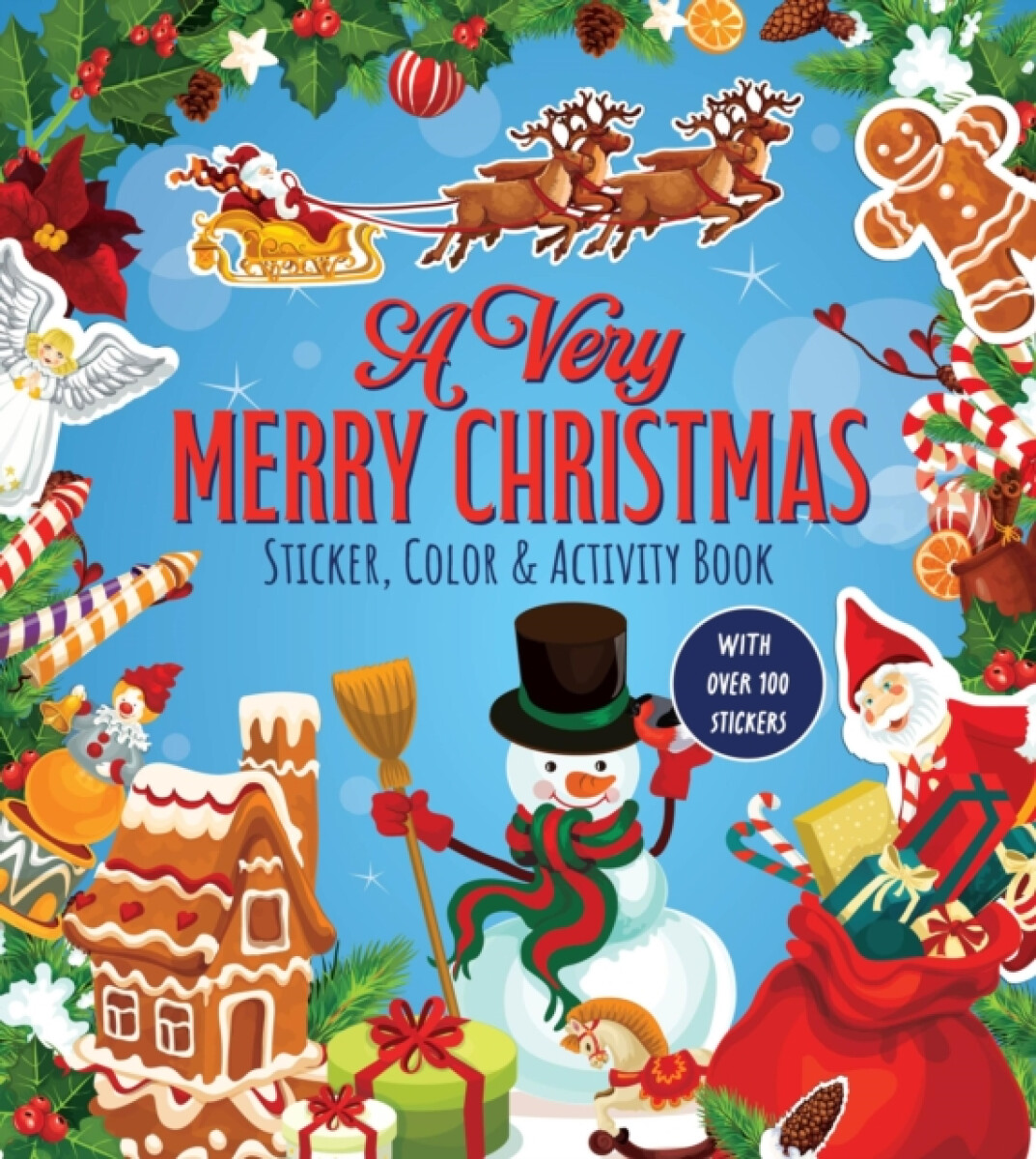 Kniha Very Merry Christmas Sticker, Color & Activity Book
