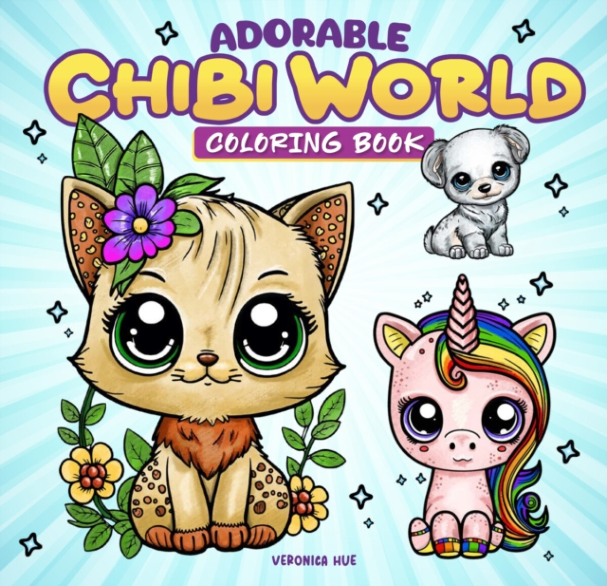 Kniha Adorable Chibi World Coloring Book