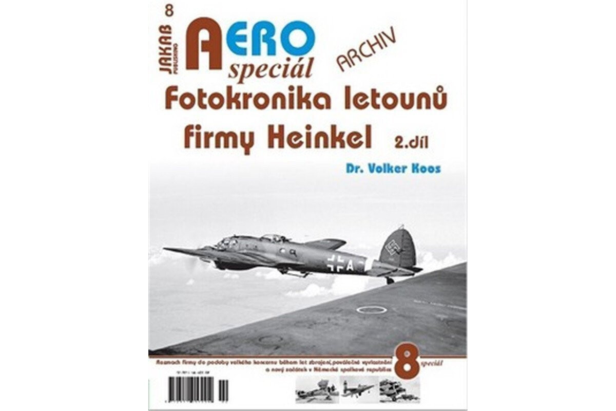 Kniha AEROspeciál 8 - Fotokronika letounů firmy Heinkel 2. díl