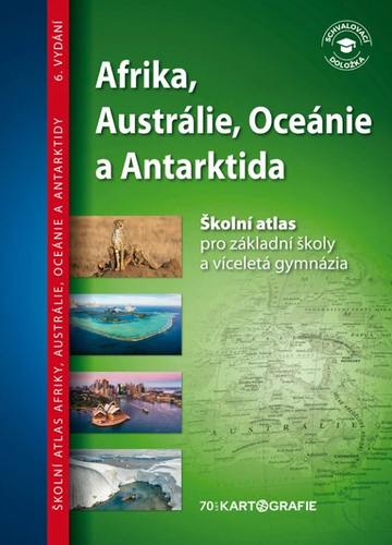 Afrika, Austrálie, Oceánie, Antarktida – školní atlas