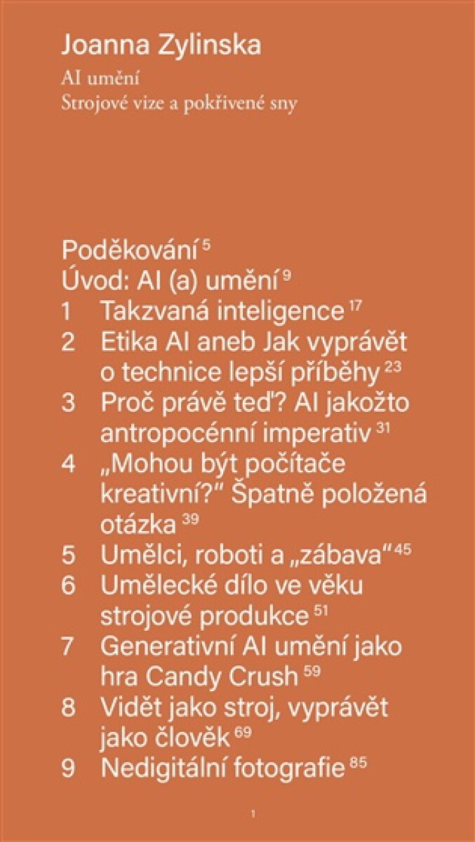 Kniha AI umění - Strojové vize a pokřivené sny
