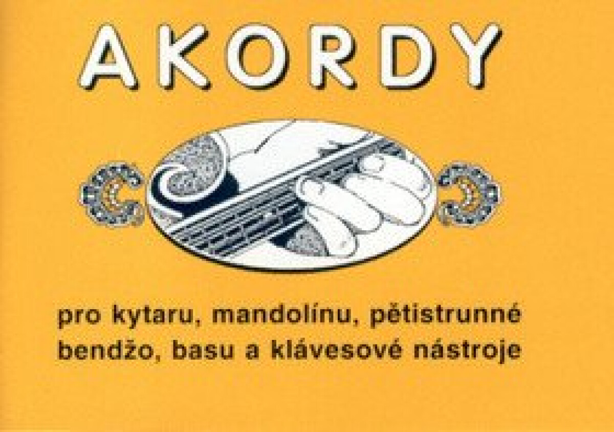 Kniha Akordy pro kytaru, mandolínu, pětistrunné bendžo, basu a klávesové nástroje