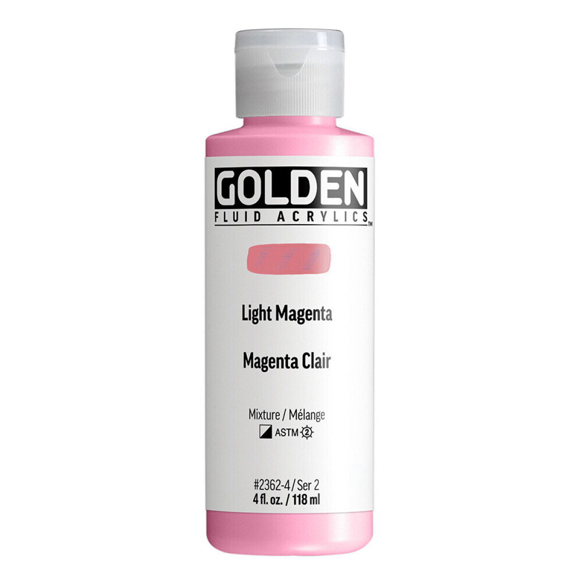 Akrylová barva Golden Fluid 118 ml - Light Magenta 2362
