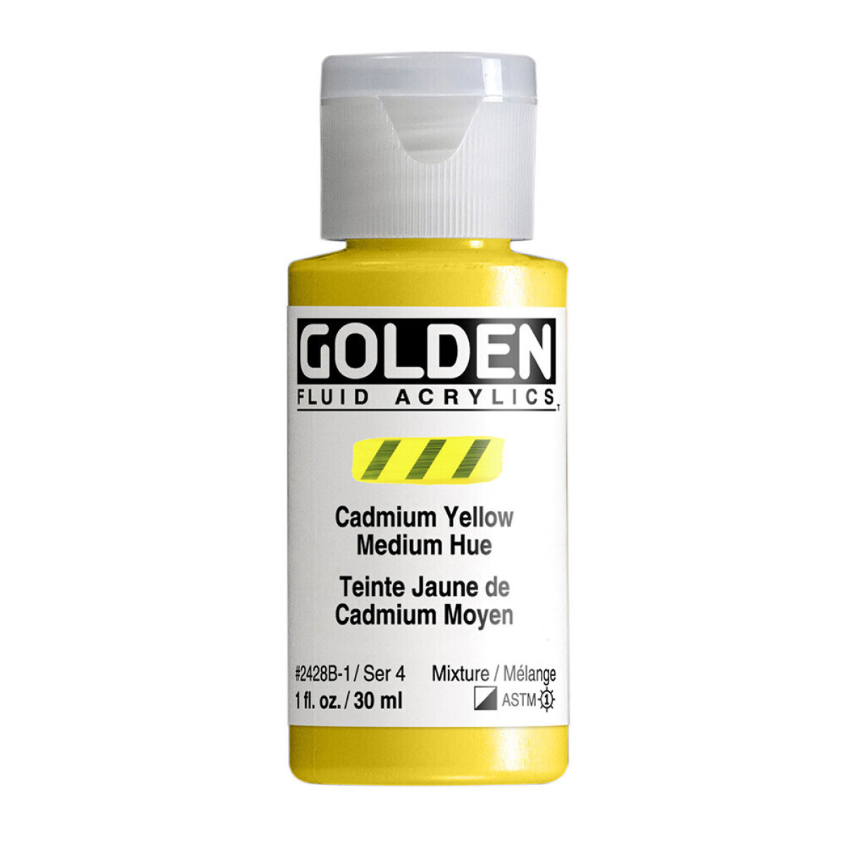 Akryl Golden Fluid 30ml – 2428 Cadmium Yellow Medium Hue