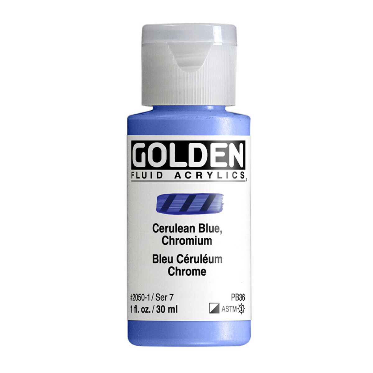 Akryl Golden Fluid 30ml – 2050 Cerulean Blue, Chromium