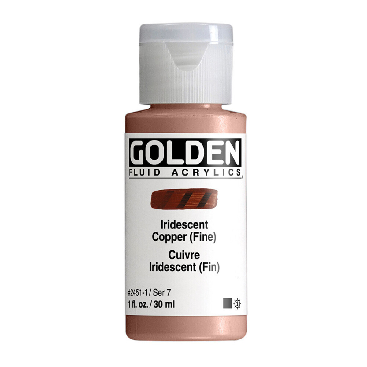 Akryl Golden Fluid 30ml – 2451 Iridescent Copper (Fine)