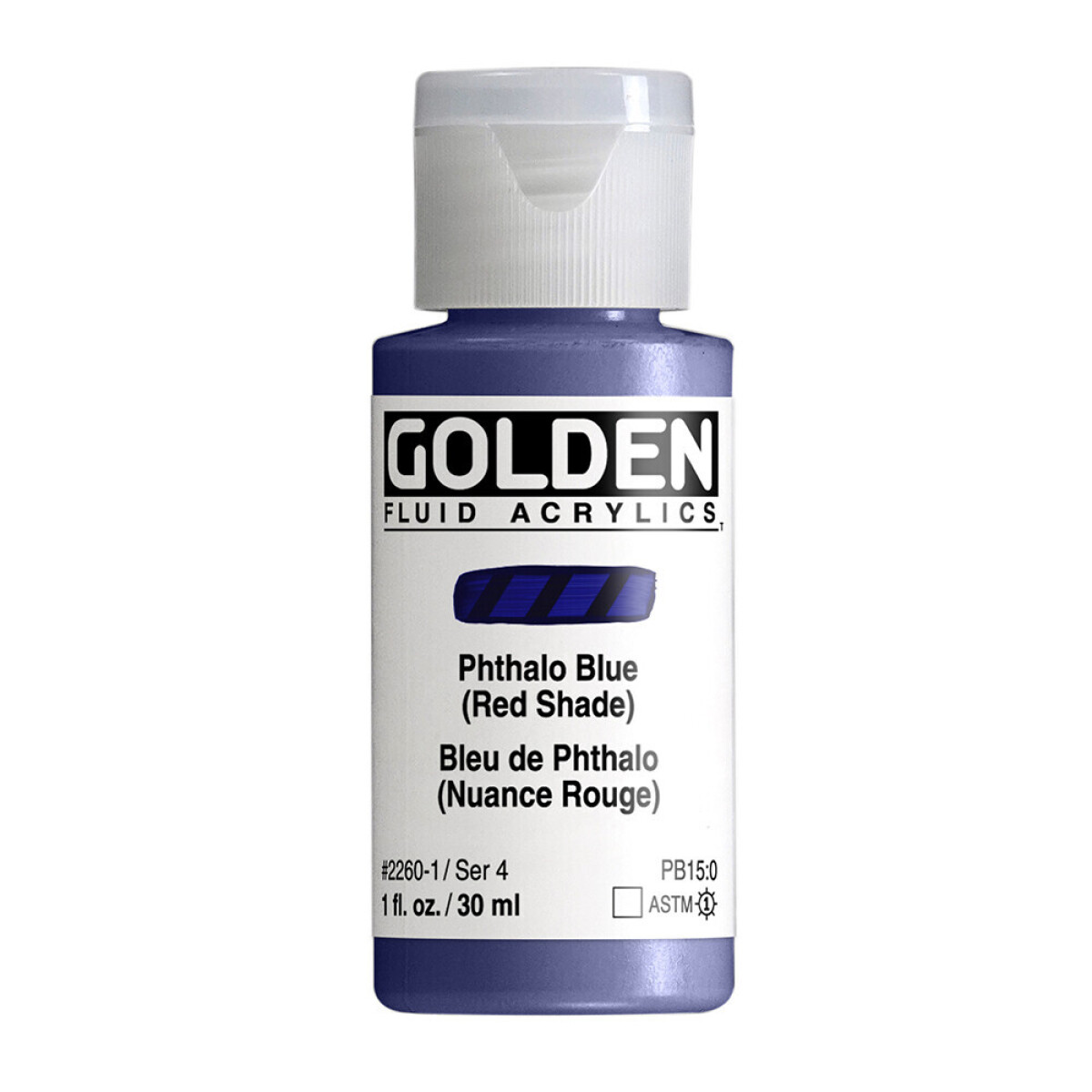 Akryl Golden Fluid 30ml – 2260 Phthalo Blue (Red Shade)