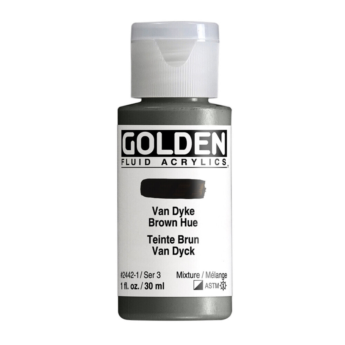 Akryl Golden Fluid 30ml – 2442 Van Dyke Brown Hue