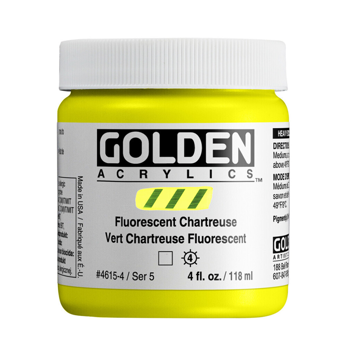 Akryl Golden HB 118ml – 4615 Fluorescent Chartreuse
