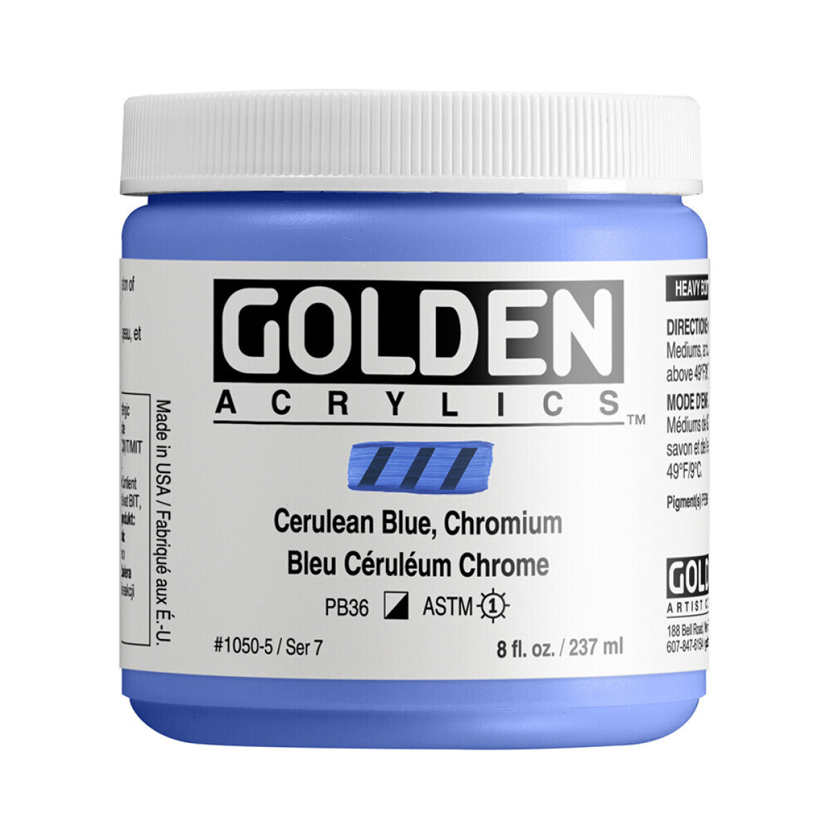 Akryl Golden HB 237ml – 1050 Cerulean Blue, Chromium
