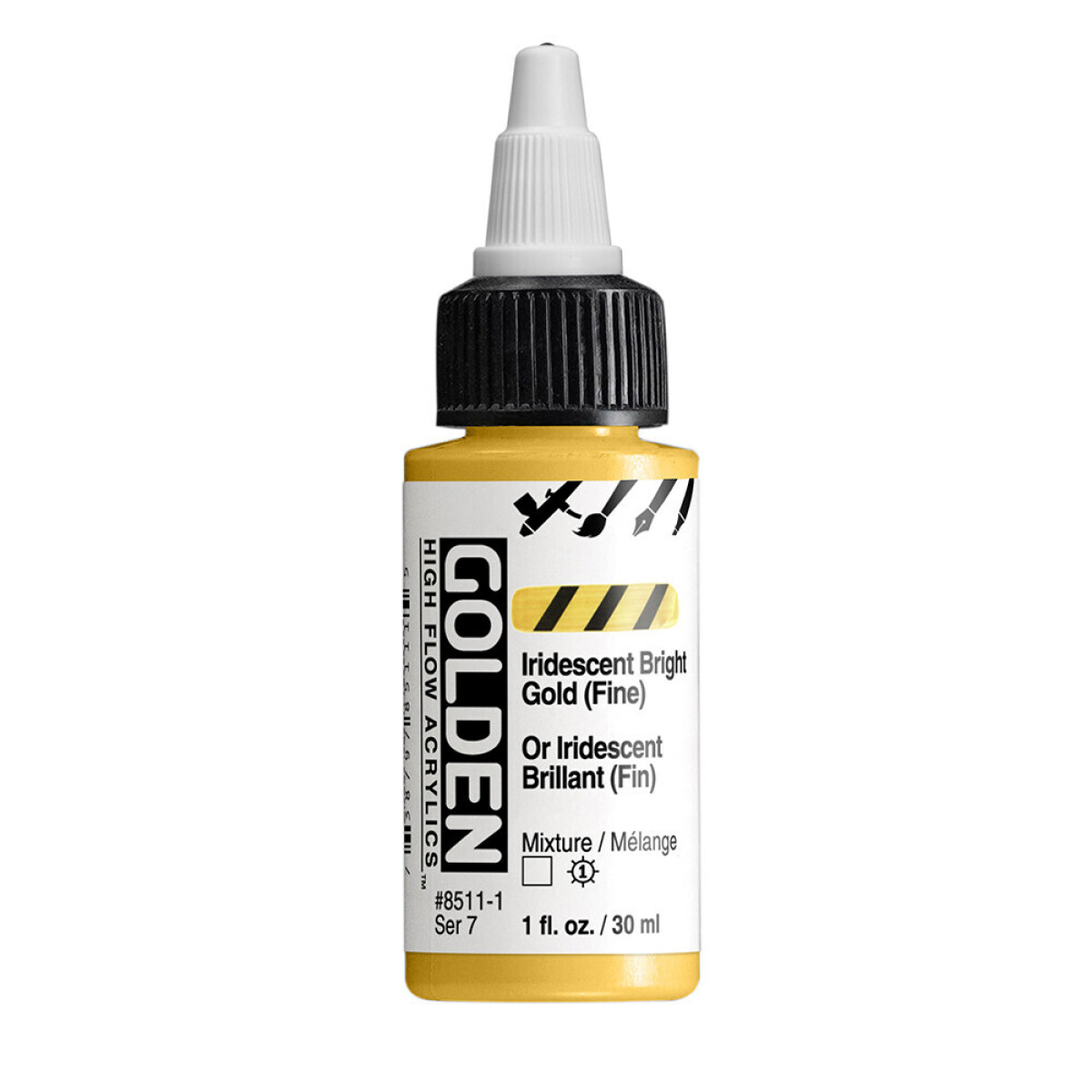 Akryl Golden High Flow 30ml – 8511 Iridescent Bright Gold (Fine)