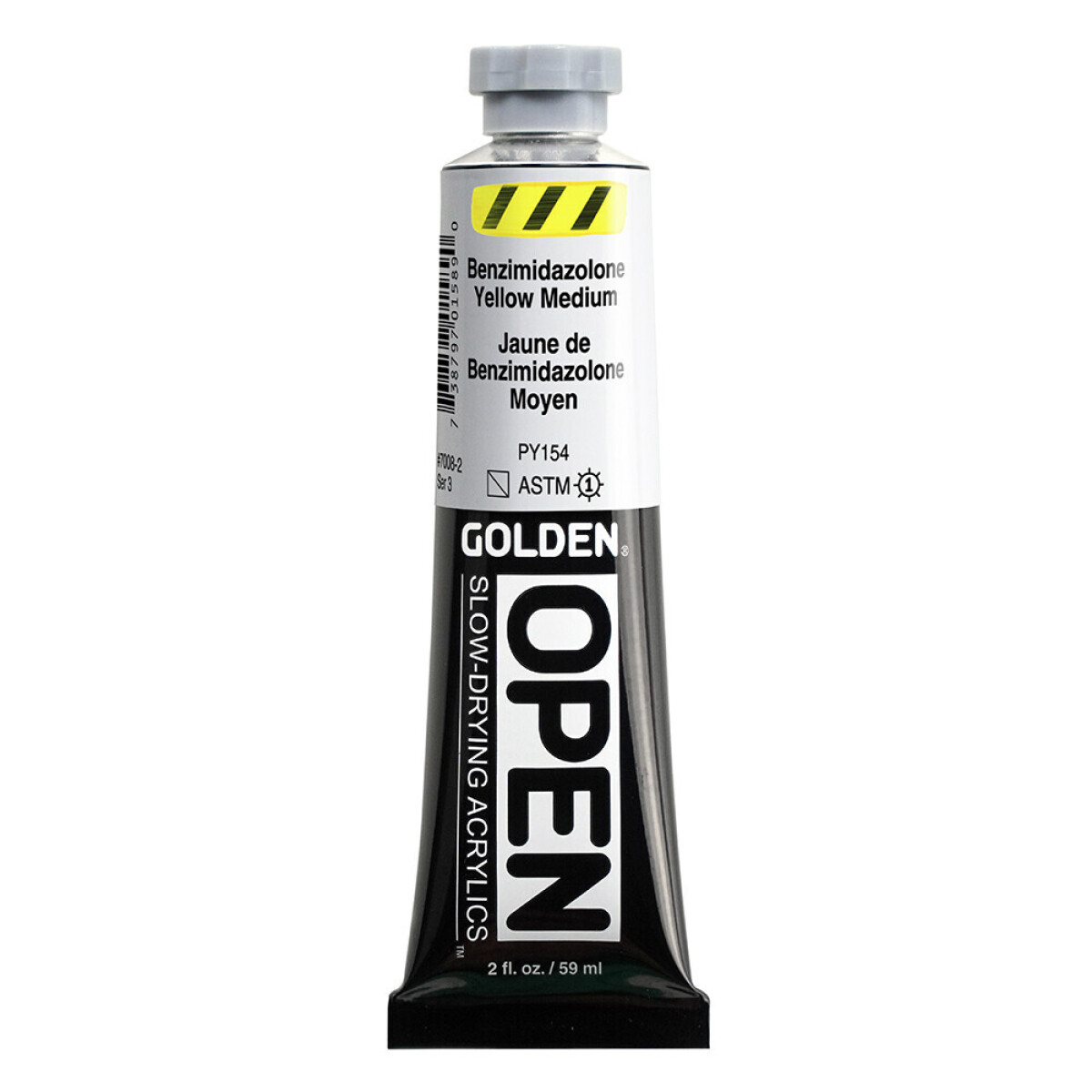 Akrylová barva Golden Open Slow Drying 59 ml - Benzimidazolone Yellow Medium 7008