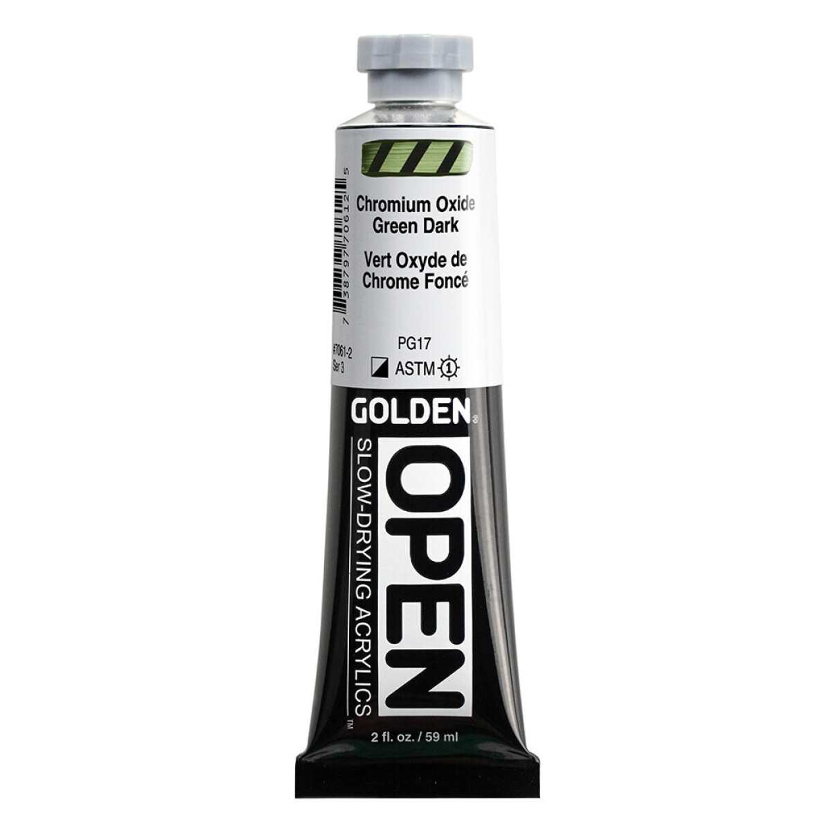 Akryl Golden Open 59ml – 7061 Chromium Oxide Green Dark