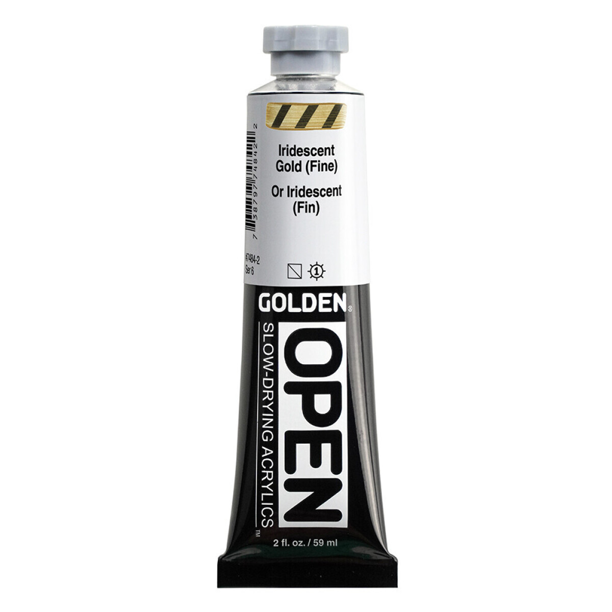 Akryl Golden Open 59ml – 7484 Iridescent Gold (Fine)