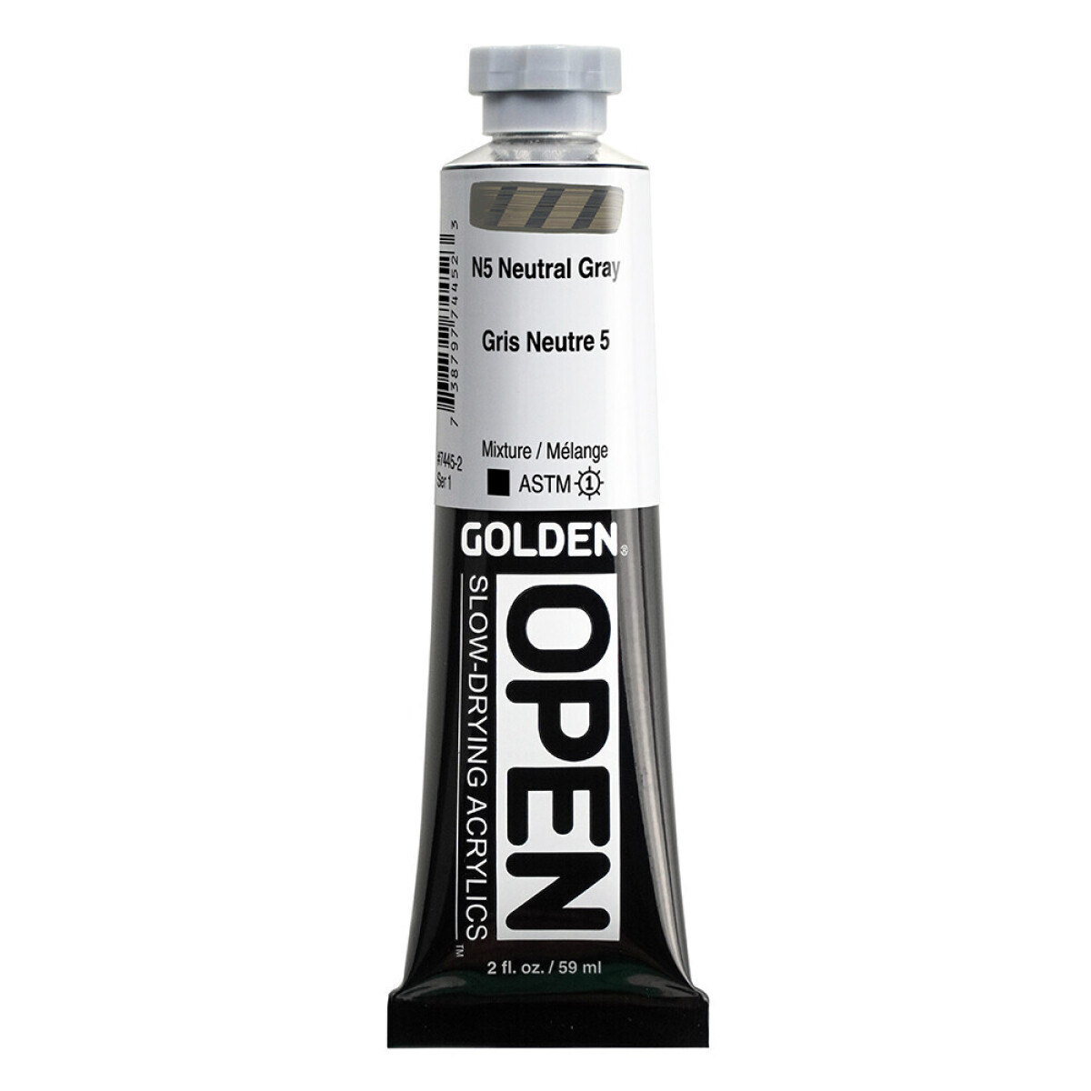 Akryl Golden Open 59ml – 7445 N5 Neutral Grey