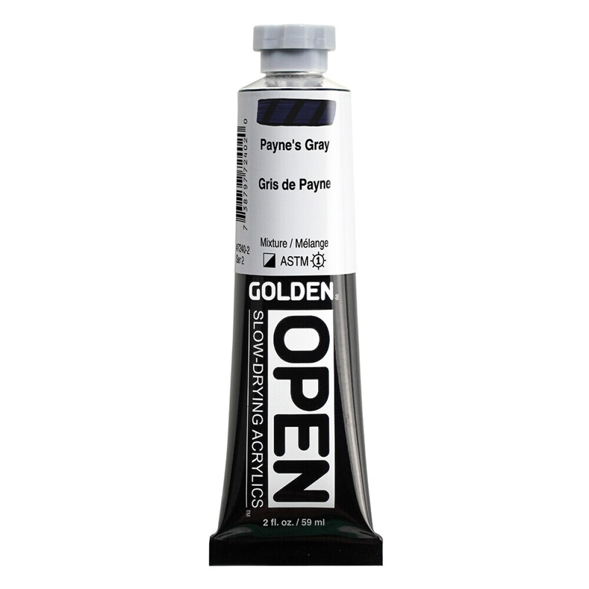Akryl Golden Open 59ml – 7240 Paynes Grey