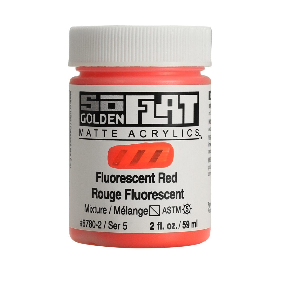 Akryl Golden SoFlat 59ml – 6780 Fluorescent Red