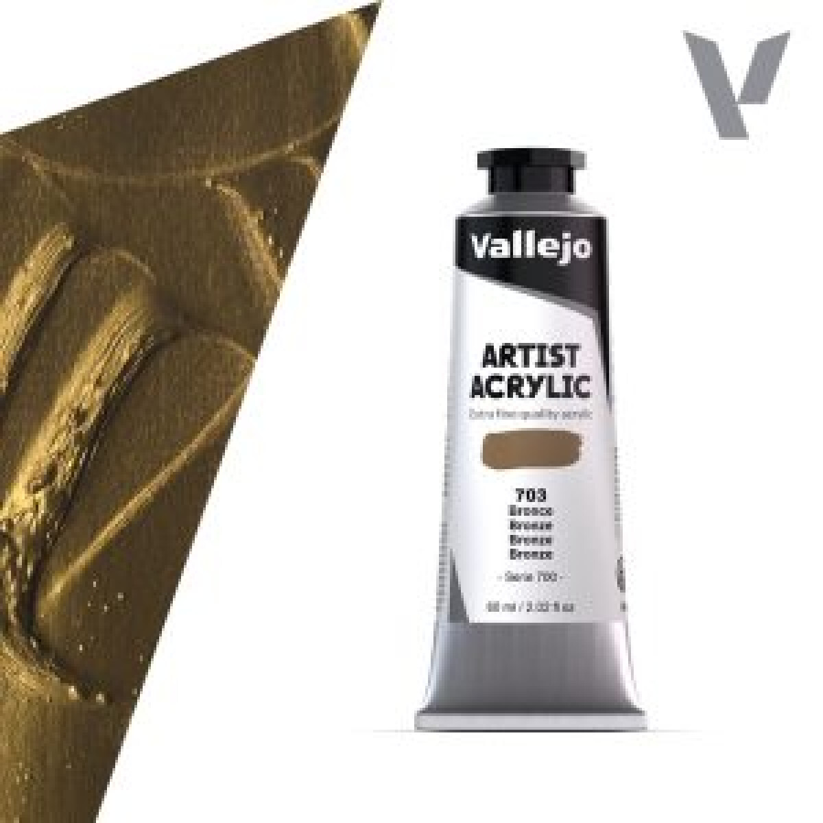 Akrylová barva Vallejo Artist 60ml – 703 Bronze (Iridescent)