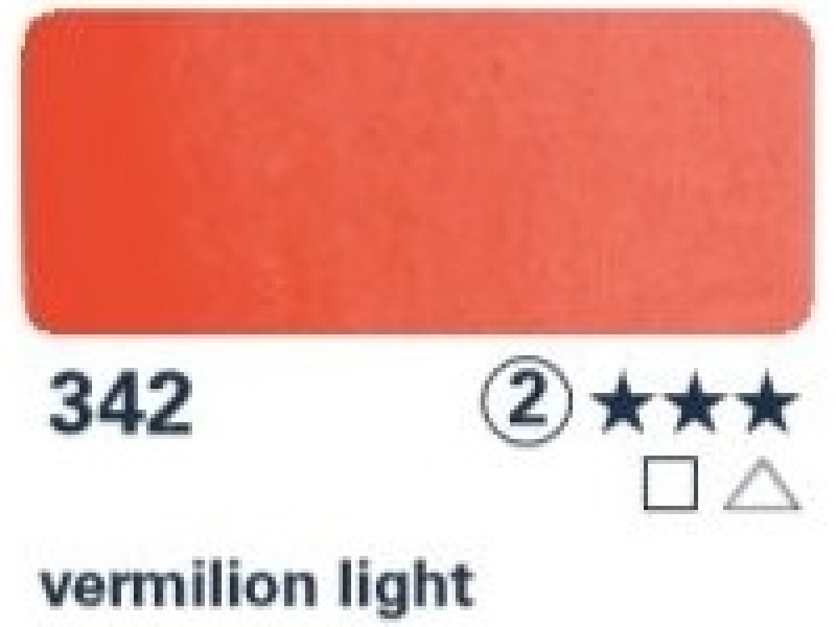 Akvarelová barva Horadam 1/2 – 342 vermilion light