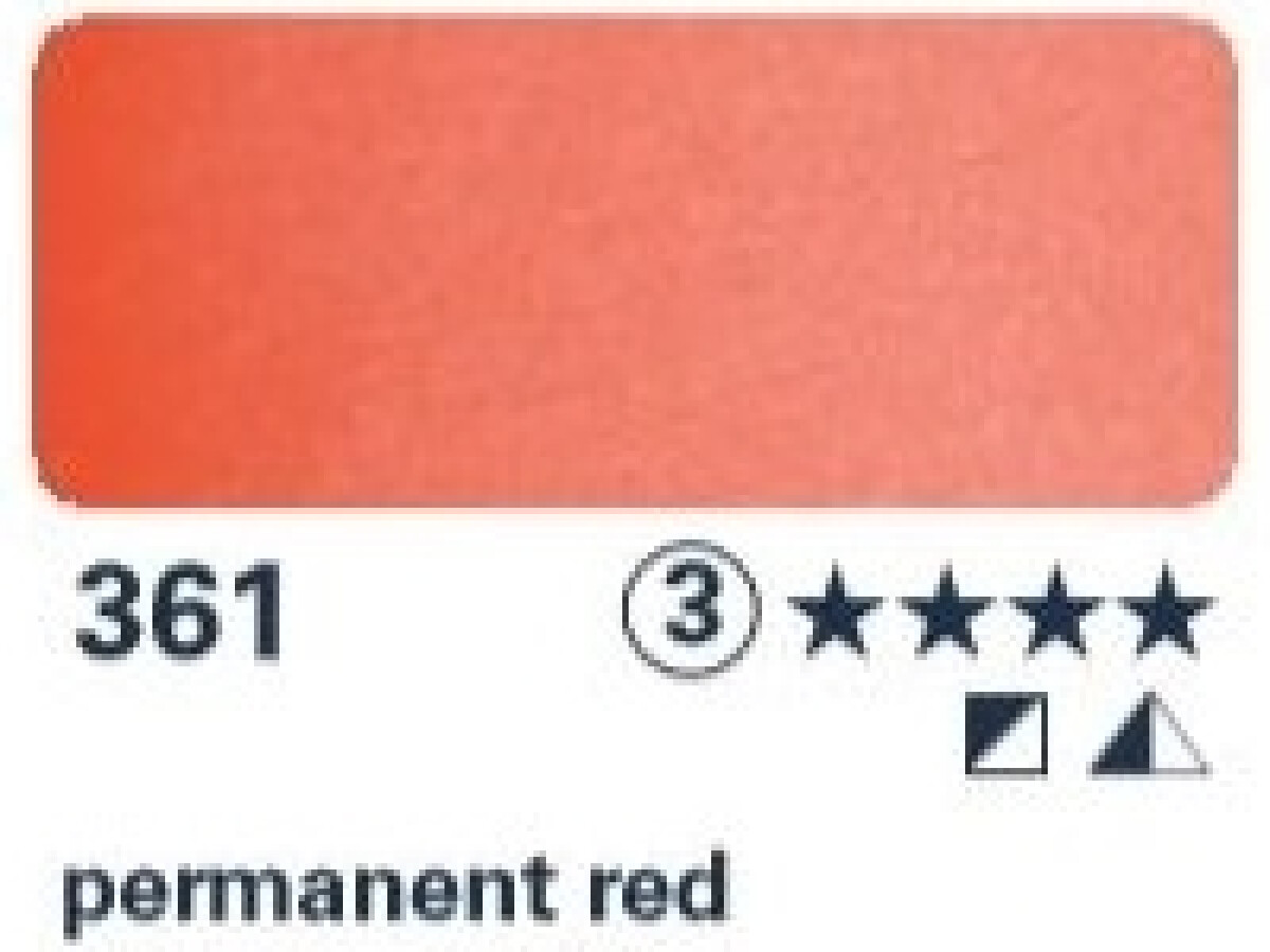 Akvarelová barva Horadam 1/2 – 361 permanent red