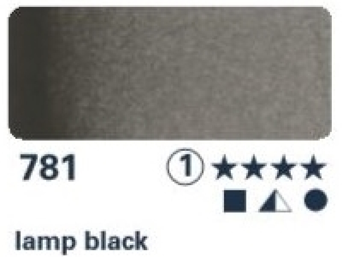Akvarelová barva Horadam 15ml – 781 lamp black