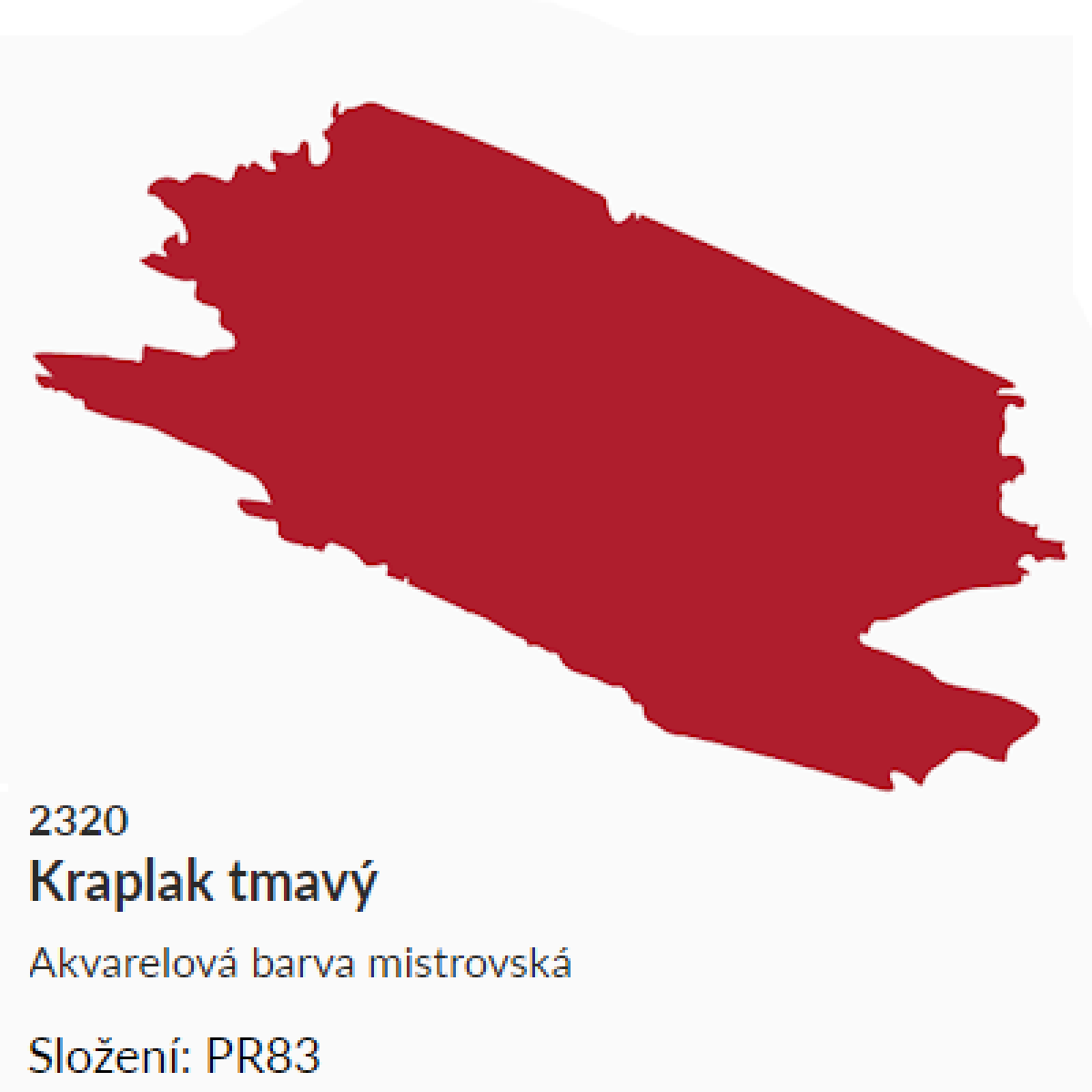 Akvarelová barva UMTON 2,6ml - Kraplak tmavý