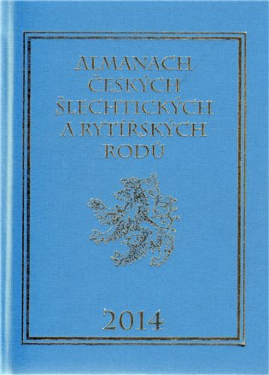 Kniha Almanach českých šlechtických a rytířských rodů 2014