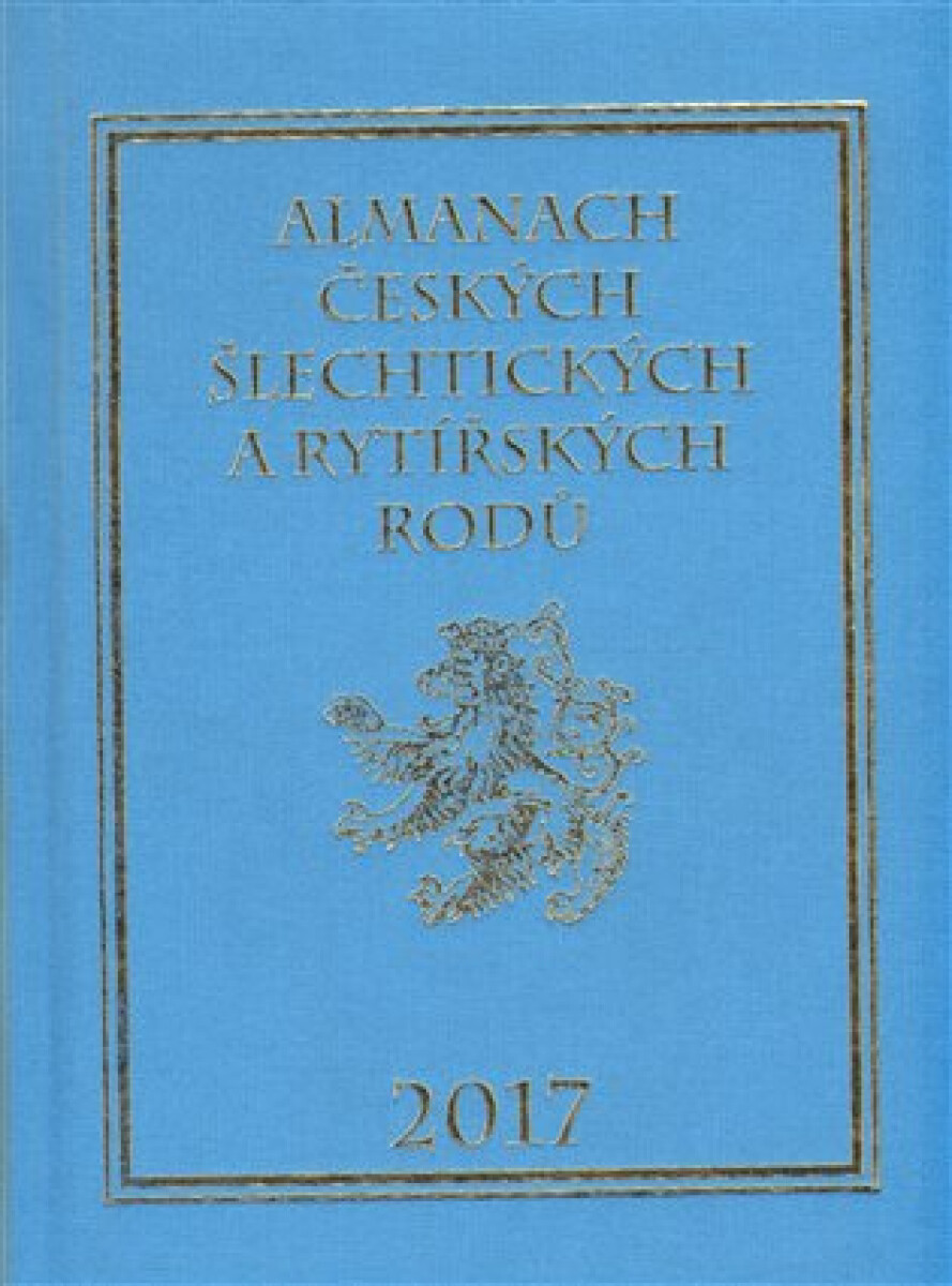 Kniha Almanach českých šlechtických a rytířských rodů 2017