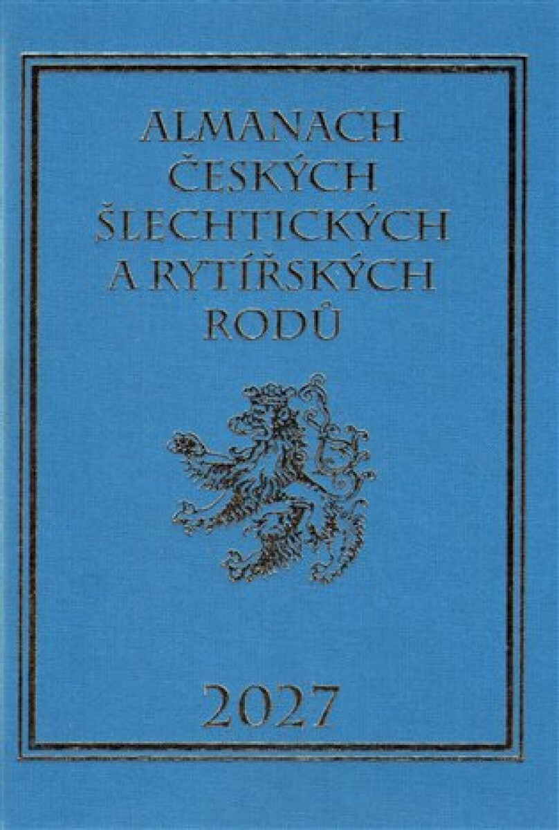 Kniha Almanach českých šlechtických a rytířských rodů 2027