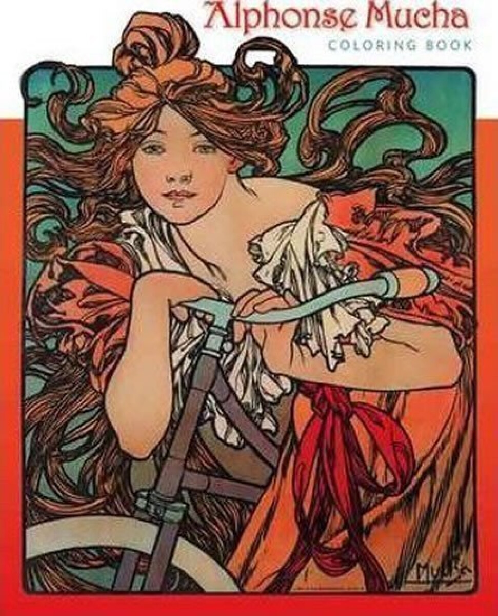 Kniha Alphonse Mucha Colouring Book