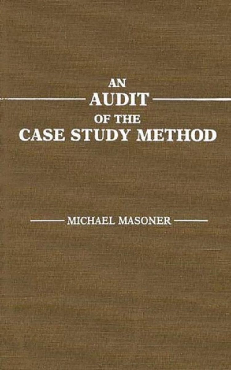 Kniha Audit of the Case Study Method