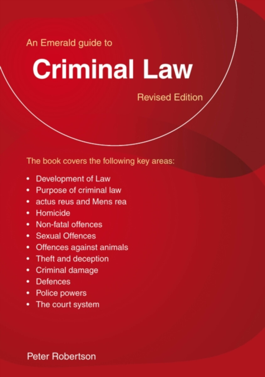 Kniha Emerald Guide to Criminal Law