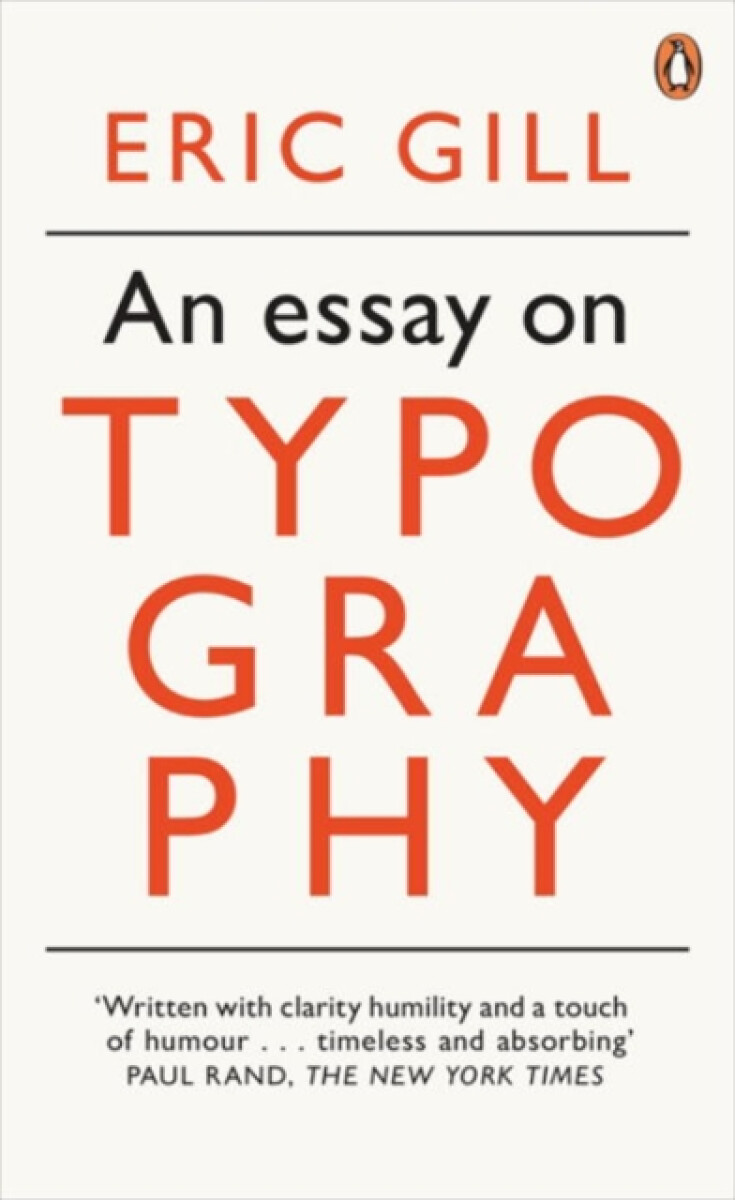 Kniha An Essay on Typography