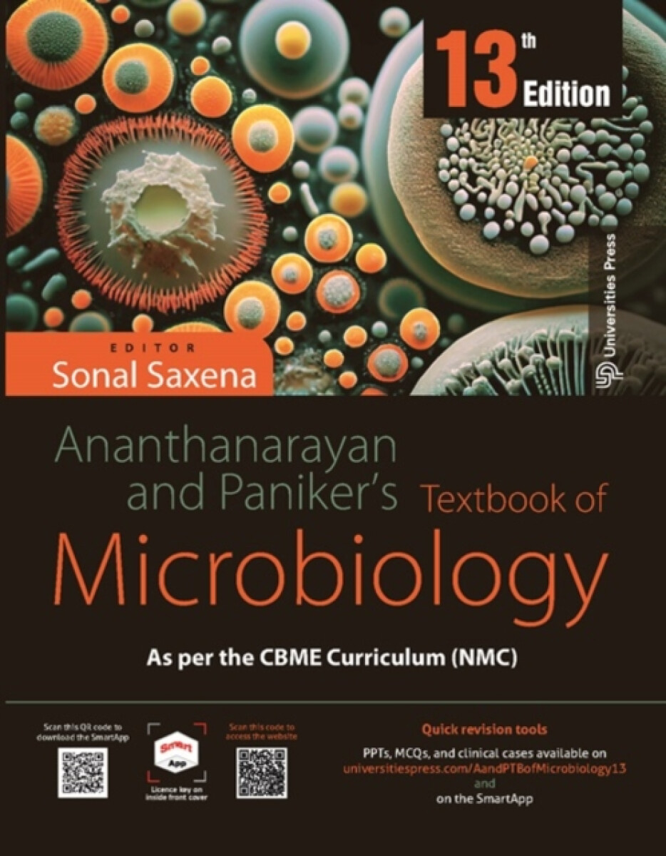 Kniha Ananthanarayan And Panikers Textbook Of Microbiology