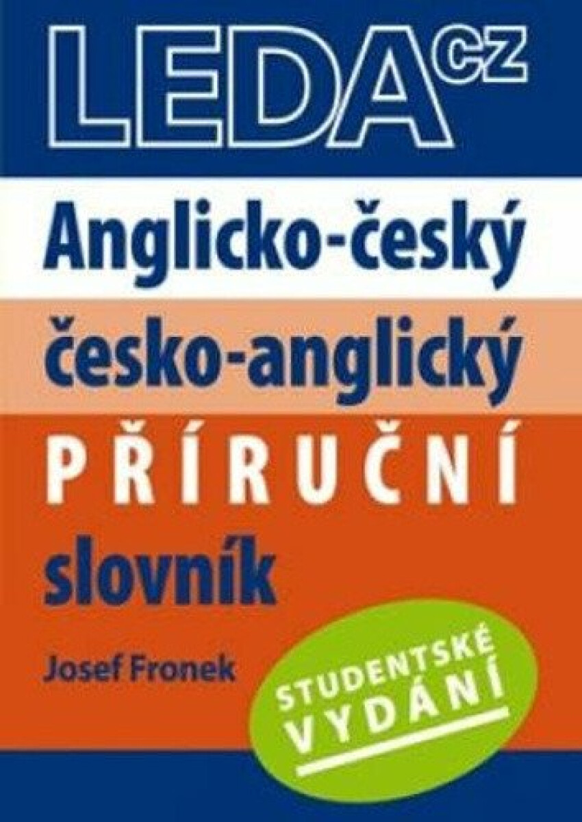 Kniha Anglicko-český a česko-anglický příruční slovník. studentské vydání