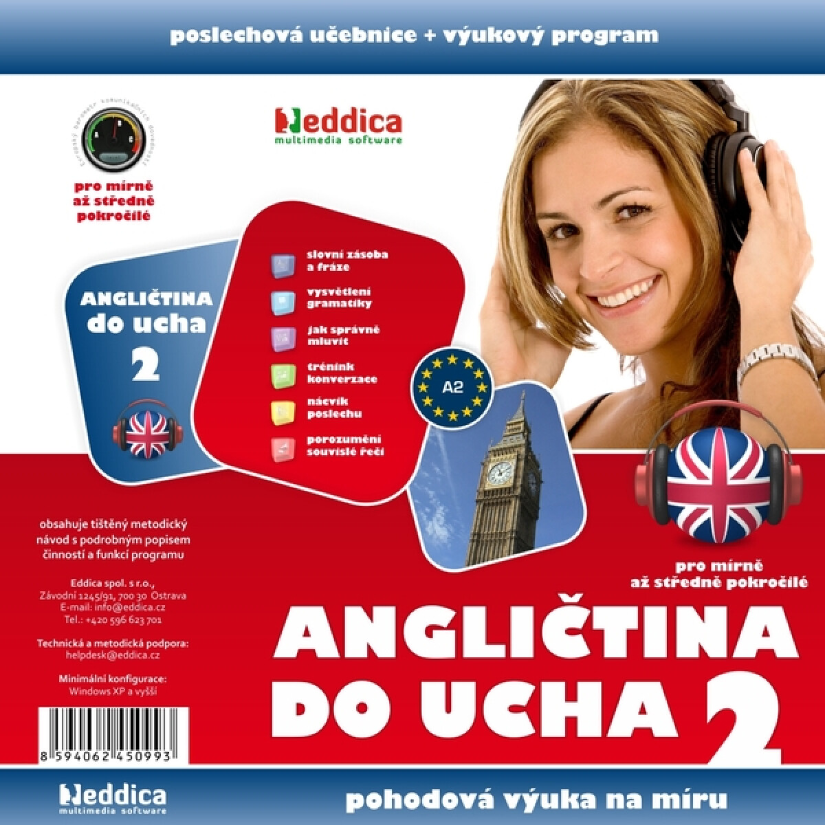 Levně Angličtina do ucha 2 - mírně pokročilí - Eddica - audiokniha