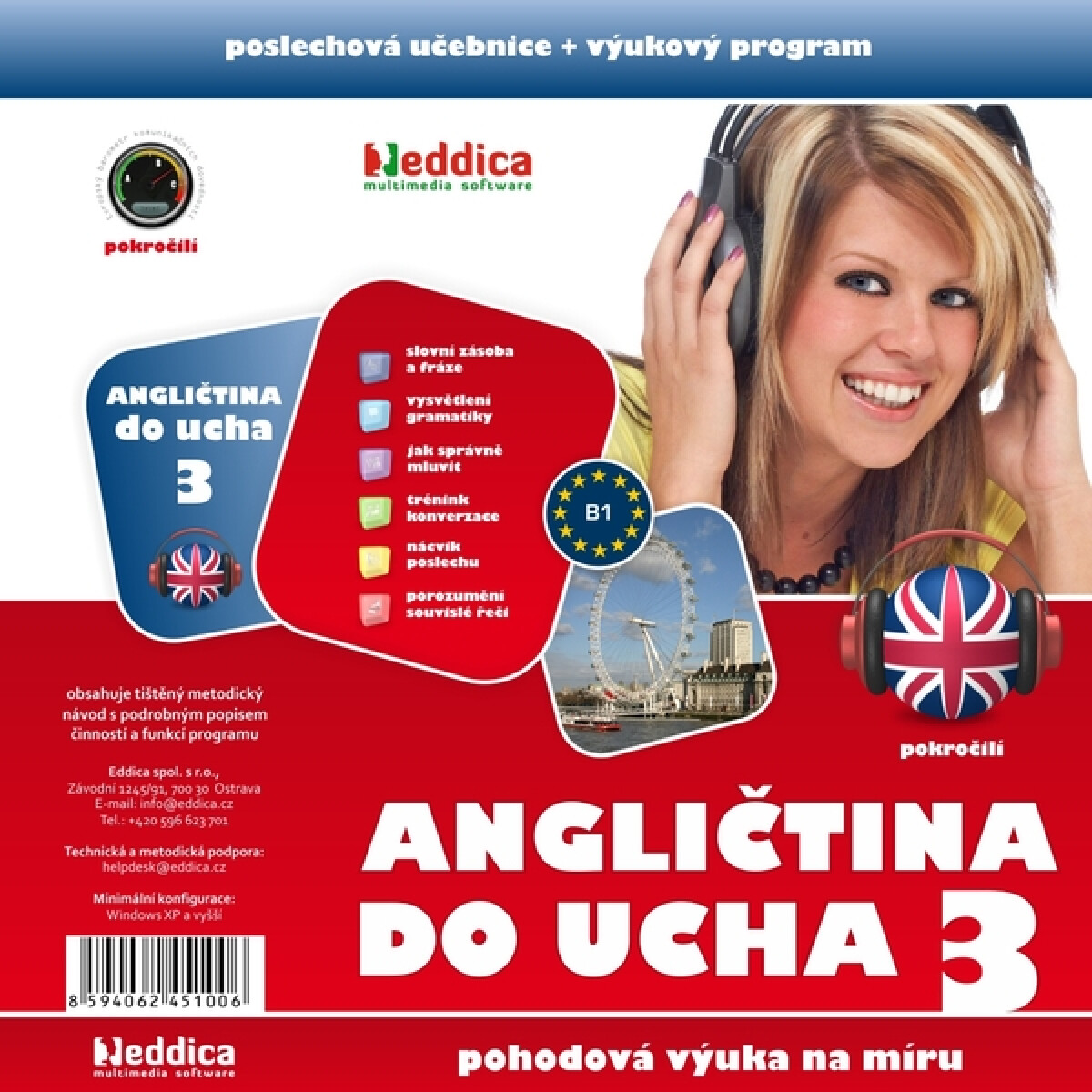 Angličtina do ucha 3 - pokročilí - Eddica