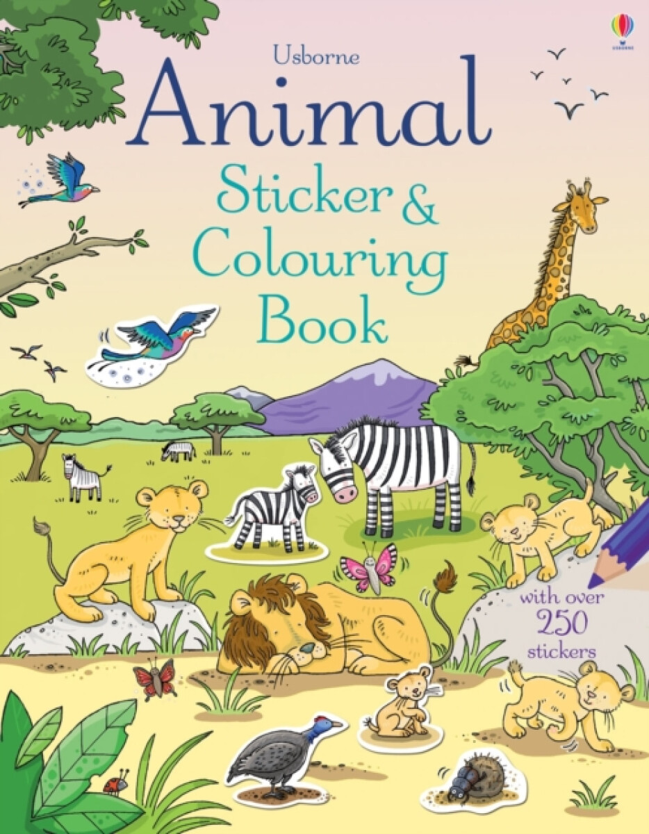 Kniha Animal Sticker and Colouring Book