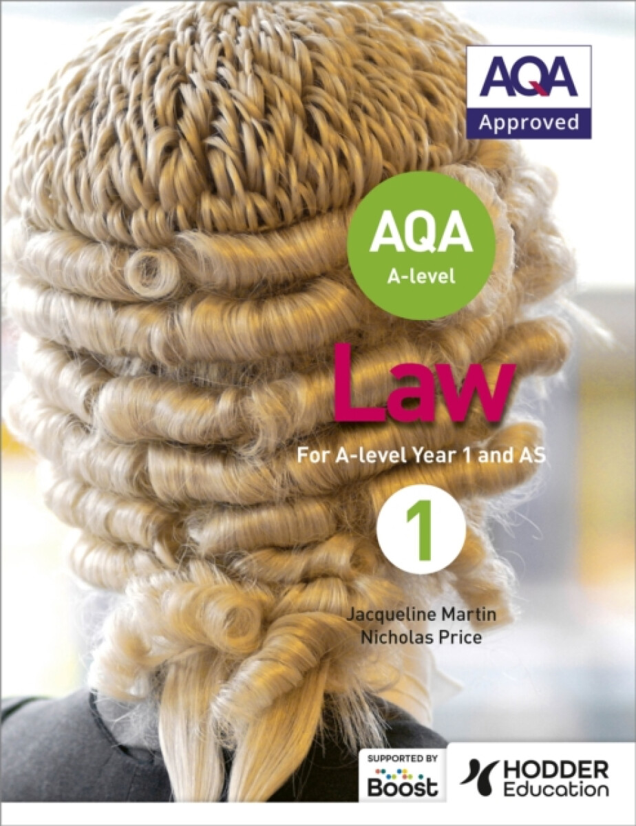Kniha AQA A-level Law for Year 1/AS