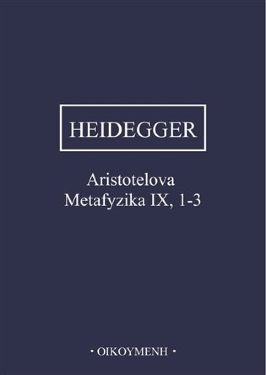 Kniha Aristotelova Metafyzika IX, 1-3