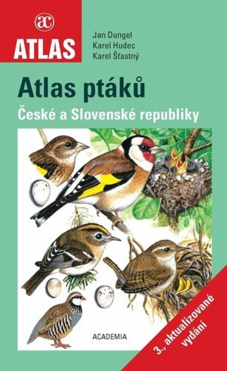 Kniha Atlas ptáků České a Slovenské republiky