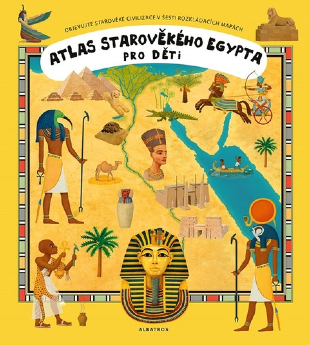 Kniha Atlas starověkého Egypta pro děti