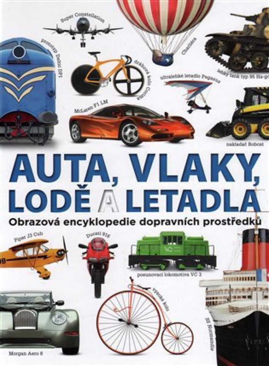 Kniha Auta, vlaky, lodě a letadla - Obrazová encyklopedie dopravních prostředků