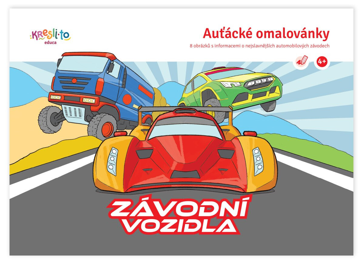 Kniha Auťácké omalovánky