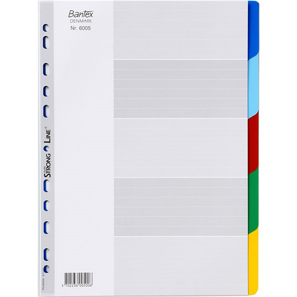 Bantex - Rozřaďovač A4 Bantex 5 barevných listů