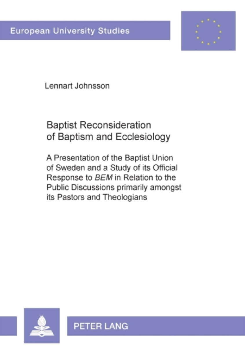 Kniha Baptist Reconsideration of Baptism and Ecclesiology
