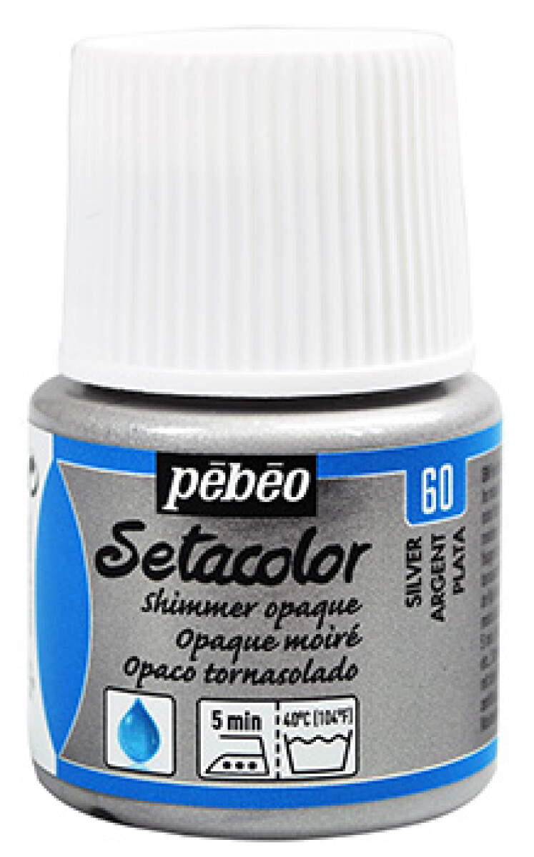 Barva na textil Setacolor 45ml – 60 stříbrná perleťová